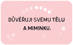 DUVERUJI Afirmační těhotenské karty